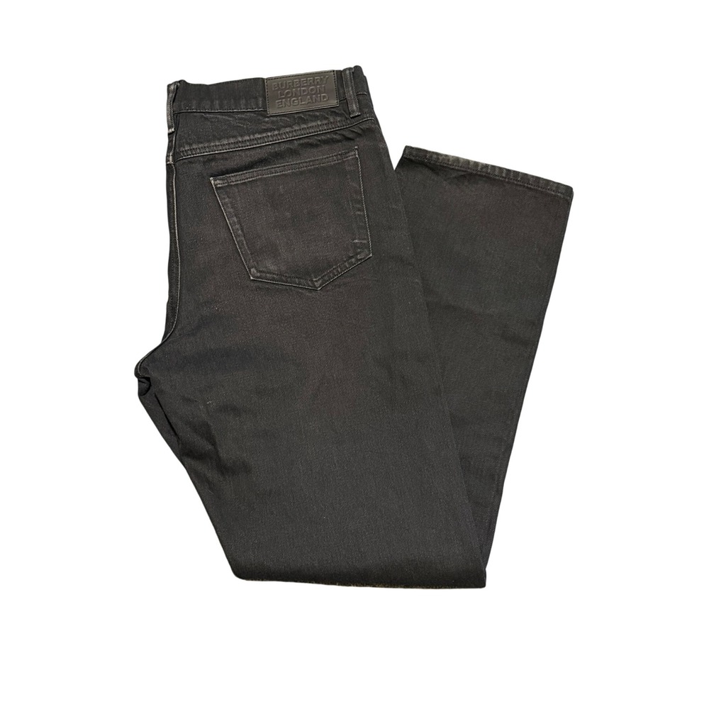 Burberry London England Mens Black Straight Leg Denim Jeans W36 L32